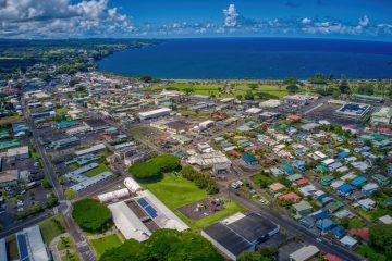 an aerial view of hilo, hawaii